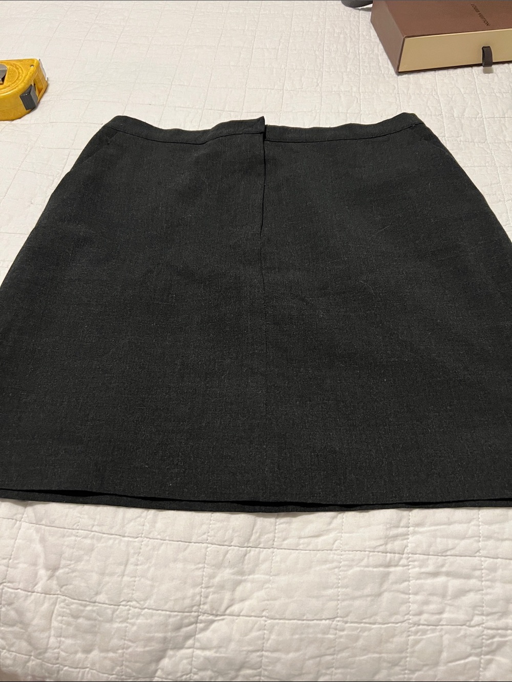 Women's Charcoal Gray Mini Skirt with Clean Silhouette